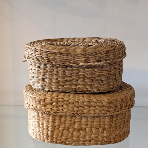 Wicker Rattan Jewelry Boxes/Basket - Picture 4 of 9
